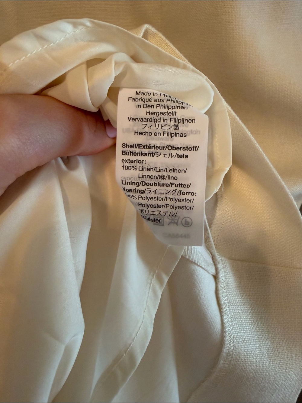 J. Crew Pleated Sleeveless Cream Fit-and-Flare Dress 4 - Picture 5 of 6